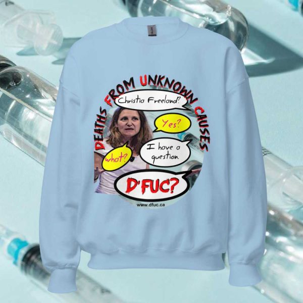Christia Freeland Unisex Sweatshirt - Image 4