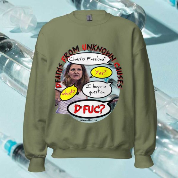 Christia Freeland Unisex Sweatshirt - Image 3