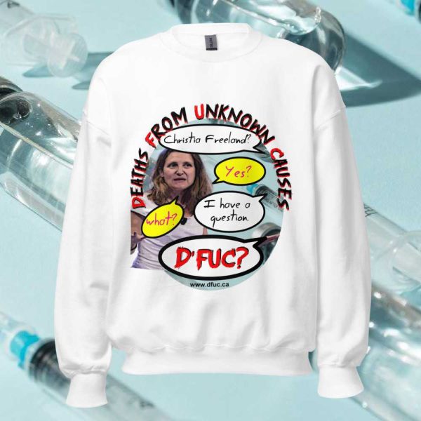 Christia Freeland Unisex Sweatshirt - Image 8