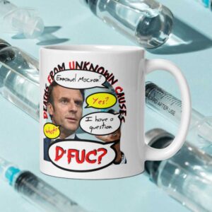 Emmanuel Macron White glossy mug