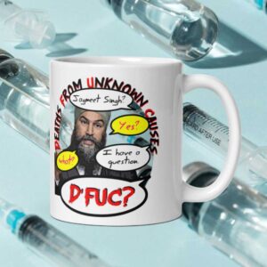 Jagmeet Singh White glossy mug